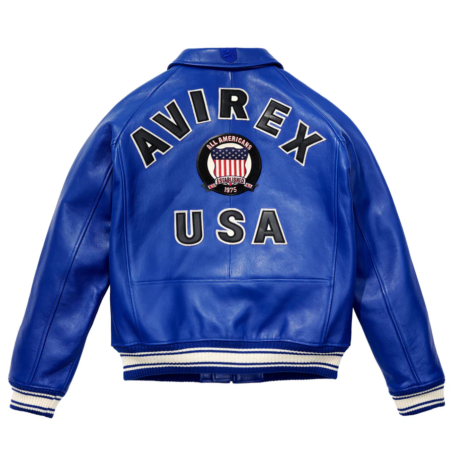 Men's Icon Avirex Leather Jacket - Image 4