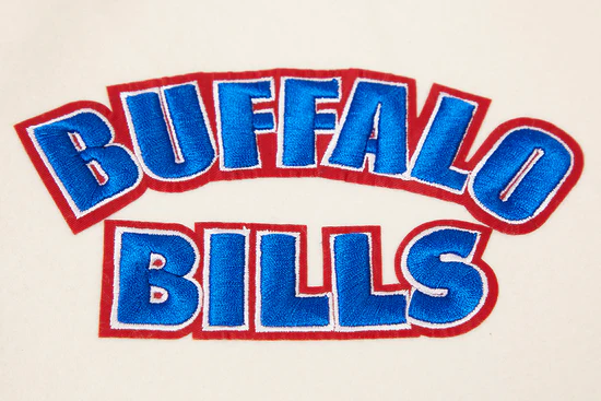 NFL BUFFALO BILLS RETRO CLASSIC MEN'S RIB WOOL VARSITY JACKET - Image 5