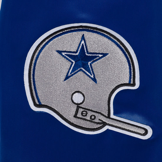 NFL DALLAS COWBOYS RETRO CLASSIC MEN'S RIB SATIN JACKET - Image 5