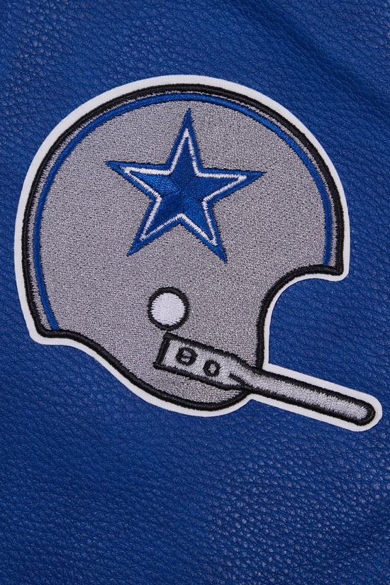 NFL DALLAS COWBOYS RETRO CLASSIC WOMEN'S RIB WOOL VARSITY JACKET - Image 9