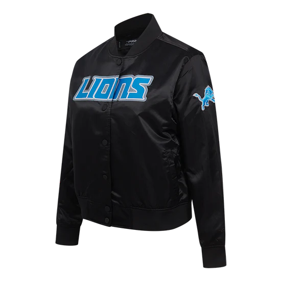 NFL DETROIT LIONS CLASSIC WOMEN'S SATIN JACKET - Image 2