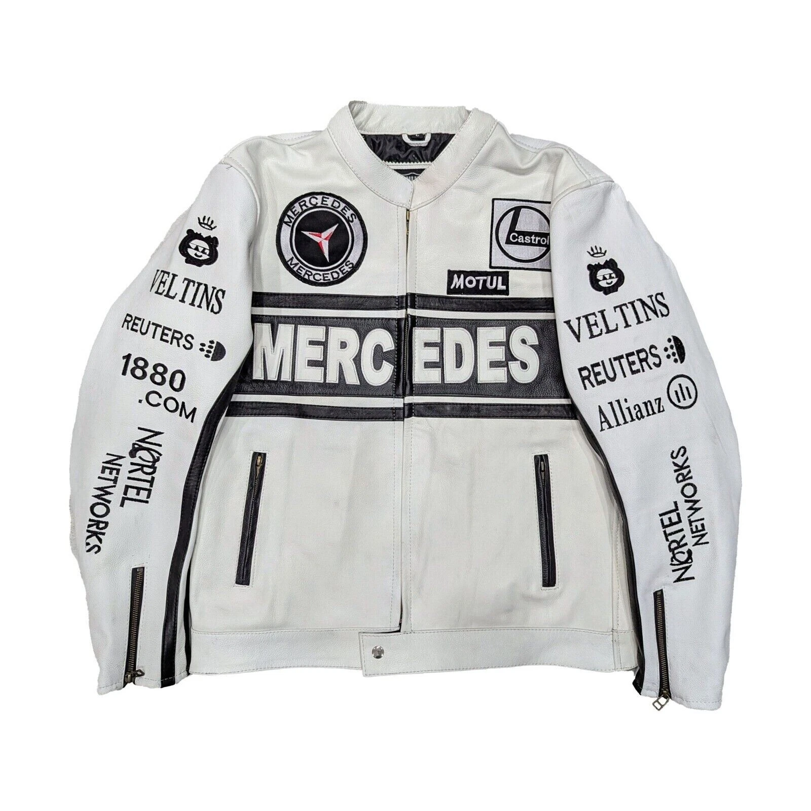 Mercedes F1 Racing Leather Jacket