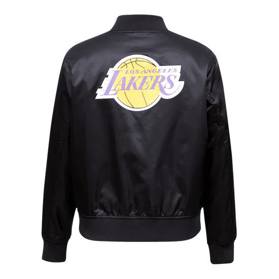 NBA LOS ANGELES LAKERS CLASSIC WOMEN'S SATIN JACKET - Image 2