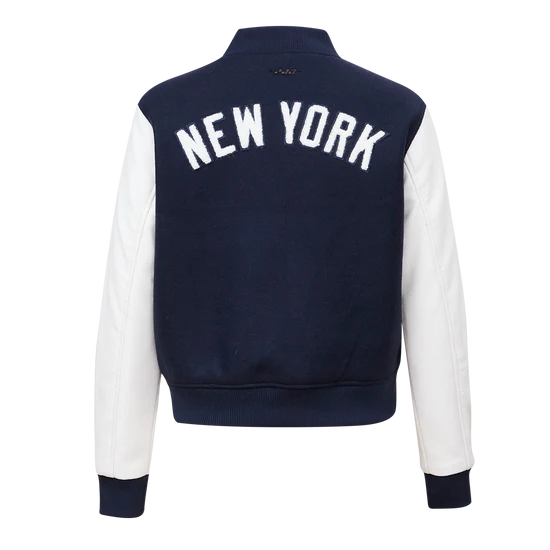 MLB NEW YORK YANKEES CLASSIC WOOL WOMEN'S VARSITY JACKET - Image 2