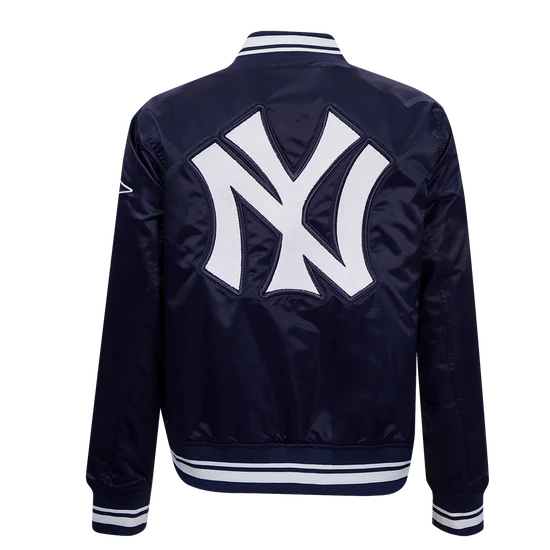 MLB NEW YORK YANKEES RETRO CLASSIC WOMEN'S RIB SATIN JACKET - Image 2