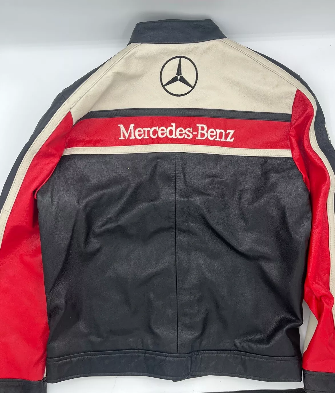 Mercedes Racing Team McLaren F1 Motor Sports Leather Jacket - Image 2